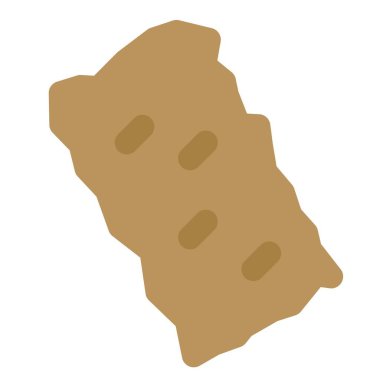 Kızarmış atıştırmalık ana hatları simgesi seti