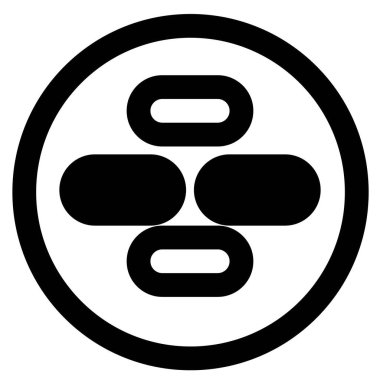 Çıtır perkedel ana hatları simgesi seti