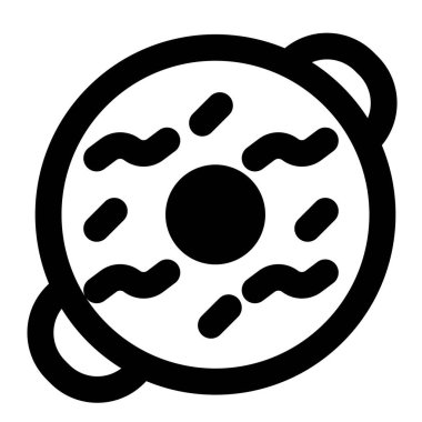 Kar mantarı çorbası düzenli vektör simgesi