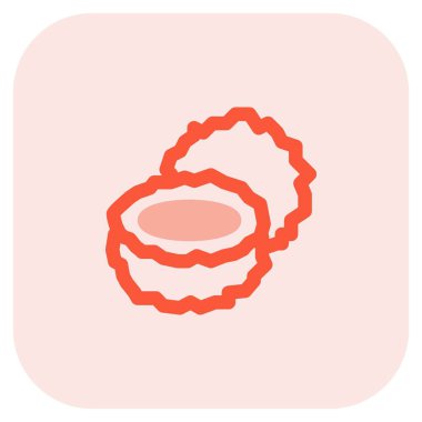 Tatlı kelepon çizgisi simgesi seti