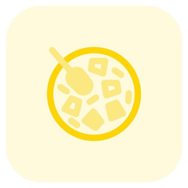 Karpuz çorbası normal vektör simgesi