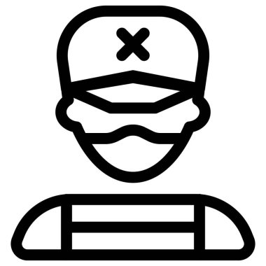 Korunmak için maske takan erkek tamirci