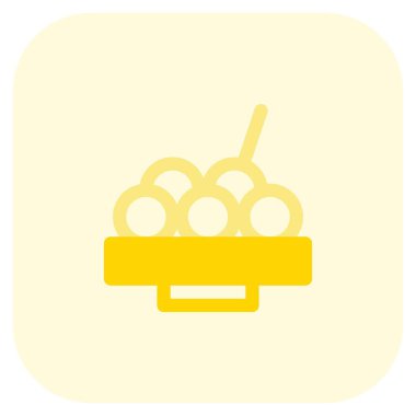 Kelepon tatlı abur cubur ışık simgesi seti