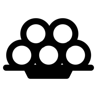 Kelepon tatlı pirinç topları ana hatları simge seti