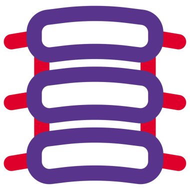 Izgara kaburga çizgisi simgesi