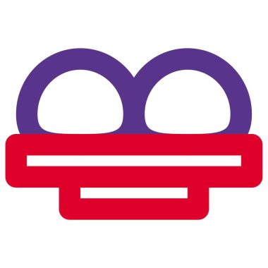 Bakpia yiyecek taslak simgesi seti