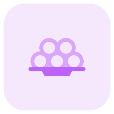 Kelepon tatlı pirinç topları ana hatları simge seti