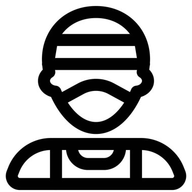 Spor eşofman ve maske takan profesyonel bir sporcu.