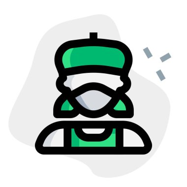 Modaya uygun bere takan genç kız