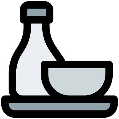 Acı sos ana hatları simgesi seti