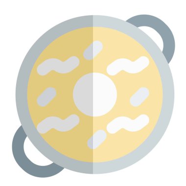 Kar mantarı çorba rengi gölge vektör simgesi