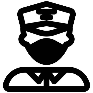 Kaptan pilot maske takıyor..