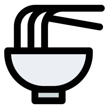 Lezzetli erişte ikonu seti