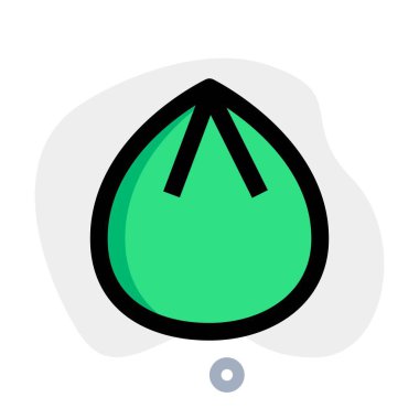 Momo yiyecek çizgisi vektör simgesi