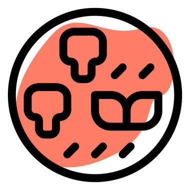 Kuyruk çorbası ikonu seti