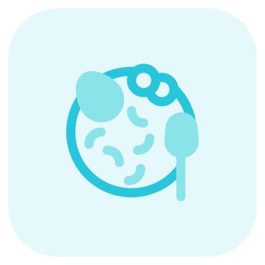 Lezzetli soto ışık simgesi seti