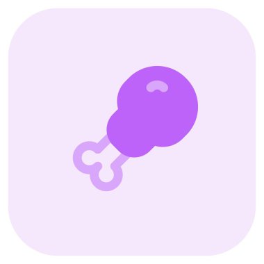 Kızarmış tavuk budu çizgisi simgesi