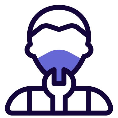 İngiliz anahtarı olan profesyonel erkek mühendis.