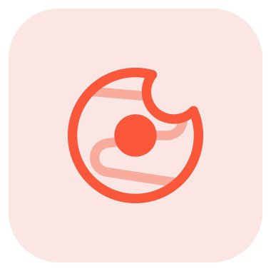 Çikolatalı çörek ışık simgesi seti