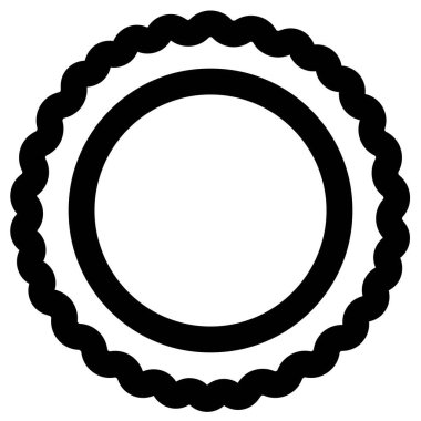 Yumurta tartı çizgi vektör simgesi