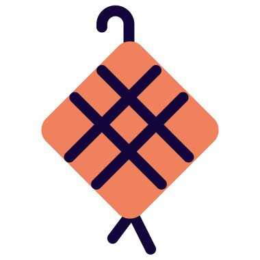 Ketupat yemek ışığı simgesi seti