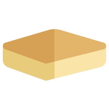 Şalgam keki ana hatları vektör simgesi