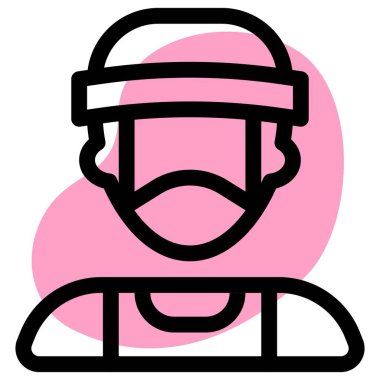 Maske takan profesyonel boksör.