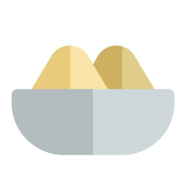 Wonton çorba çizgisi vektör simgesi