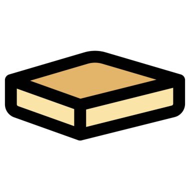 Şalgam keki ana hatları vektör simgesi