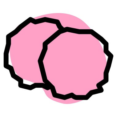 Kavrulmuş siren ana hatları simgesi seti