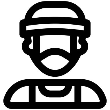 Maske takan profesyonel boksör.