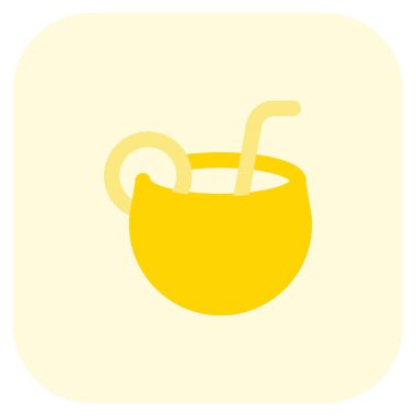 Hindistan cevizi suyu ışık simgesi seti