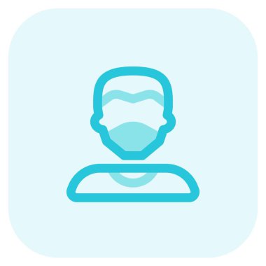 Güvenlik kıyafeti olarak maske takan profesyonel bir dublör..