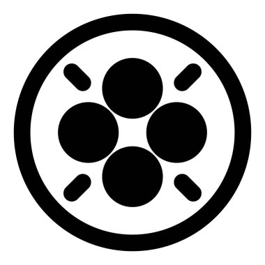 Köfte çizgisi simgesi seti