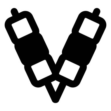 Şişlenmiş et hattı simgesi seti