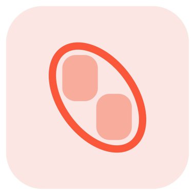 Lezzetli rissole ana hatları simgesi seti