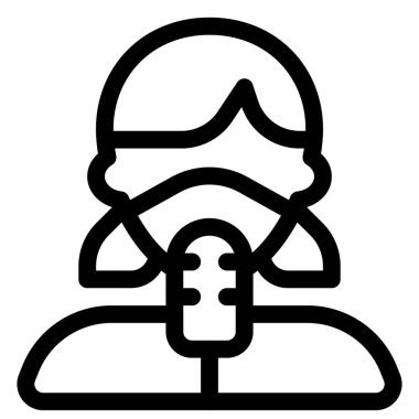 Gazeteci işini güvenlik önlemleriyle yapıyor