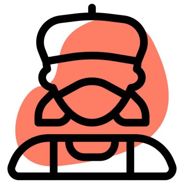 Modaya uygun bere takan genç kız