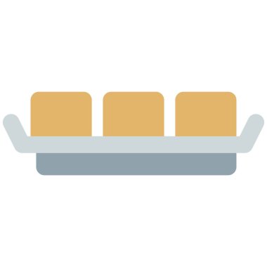 Pişmiş tofu dış hat vektör simgesi