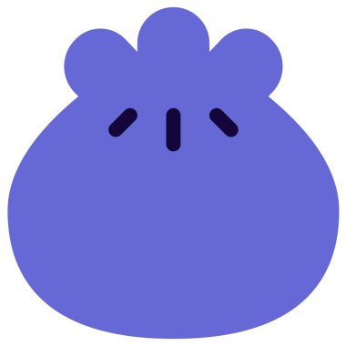 Doldurulmuş siomay ana hatları simge seti