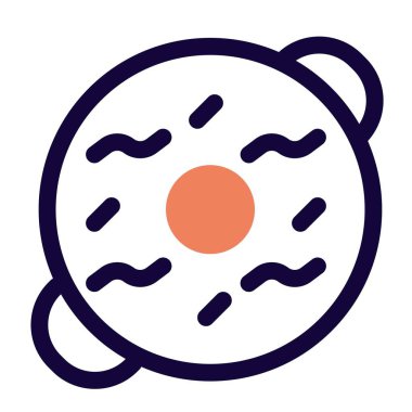 Kar mantarı çorbası düzenli vektör simgesi