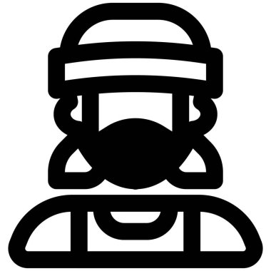 Kadın boksör maske ve başlık takıyor..