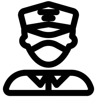 Kaptan pilot maske takıyor..