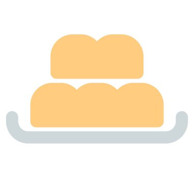 Bakpia kek ışık simgesi seti