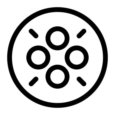 Köfte çizgisi simgesi seti