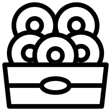 Patates cipsi çizgisi simgesi