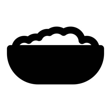 Kızarmış pirinç normal vektör simgesi