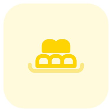 Bakpia kek ışık simgesi seti