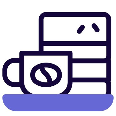 Kek hafif vektör ikonlu kahve