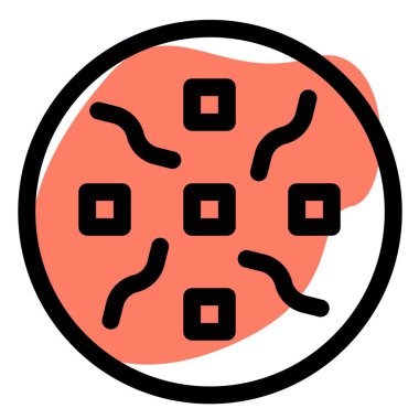 Shuizhu çanak ana hatları vektör simgesi